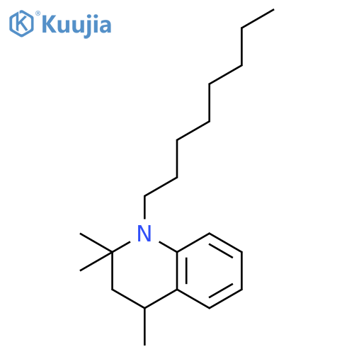 Quinoline, 1,2,3,4-tetrahydro-2,2,4-trimethyl-1-octyl- structure
