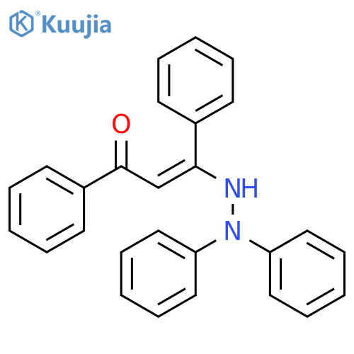 2-Propen-1-one, 3-(2,2-diphenylhydrazino)-1,3-diphenyl- structure