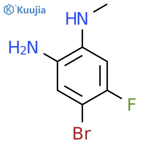 5-Bromo-4-fluoro-2-(methylamino)aniline structure