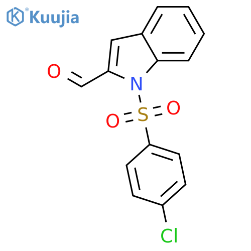 1H-Indole-2-carboxaldehyde, 1-[(4-chlorophenyl)sulfonyl]- structure