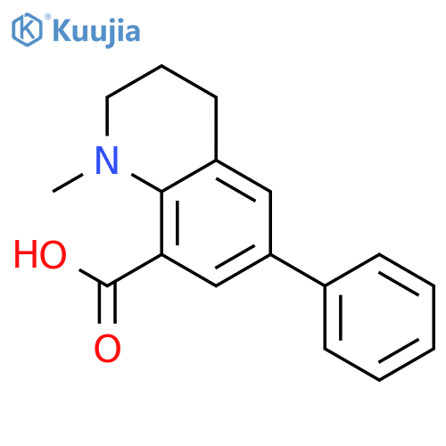 8-Quinolinecarboxylic acid, 1,2,3,4-tetrahydro-1-methyl-6-phenyl- structure