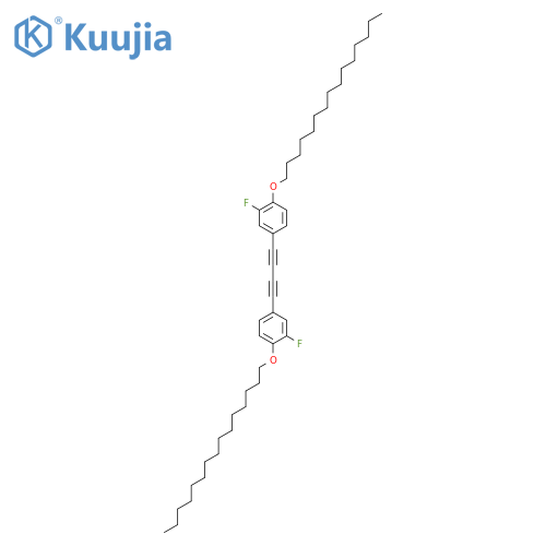 Benzene, 1,1'-(1,3-butadiyne-1,4-diyl)bis[3-fluoro-4-(pentadecyloxy)- structure