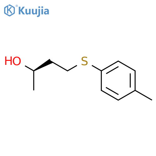 2-Butanol, 4-[(4-methylphenyl)thio]-, (R)- structure