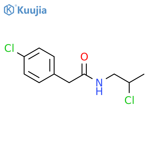 4-Chloro-N-(2-chloropropyl)benzeneacetamide structure