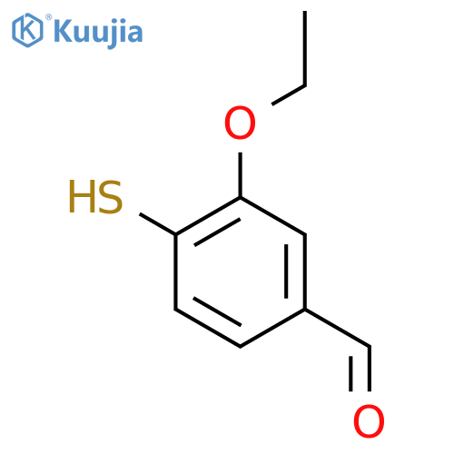 Benzaldehyde, 3-ethoxy-4-mercapto- structure