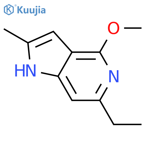 1H-Pyrrolo[3,2-c]pyridine, 6-ethyl-4-methoxy-2-methyl- structure