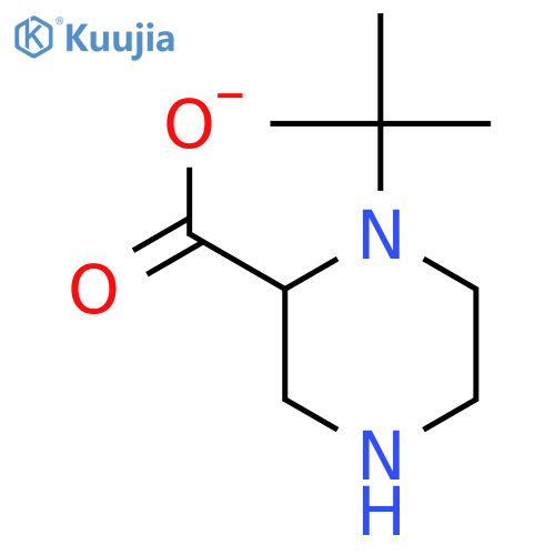 tert-butyl piperazine-2-carboxylate structure