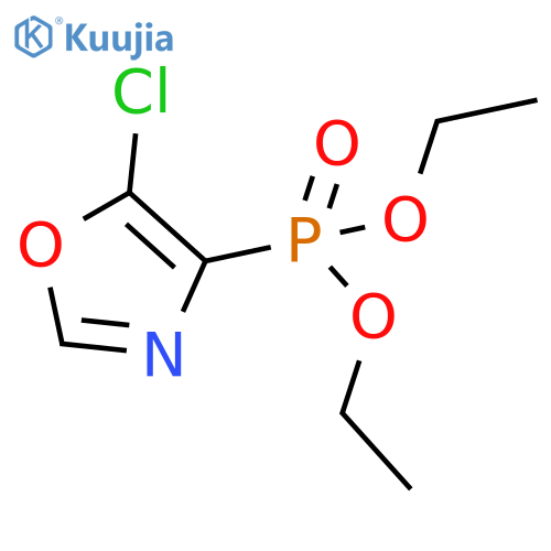Phosphonic acid, (5-chloro-4-oxazolyl)-, diethyl ester structure