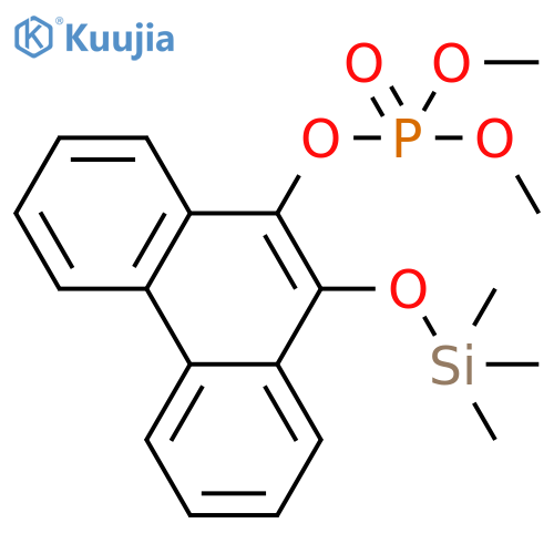 Phosphoric acid, dimethyl 10-[(trimethylsilyl)oxy]-9-phenanthrenyl ester structure