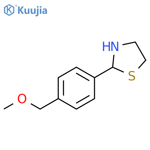 Thiazolidine, 2-[4-(methoxymethyl)phenyl]- structure