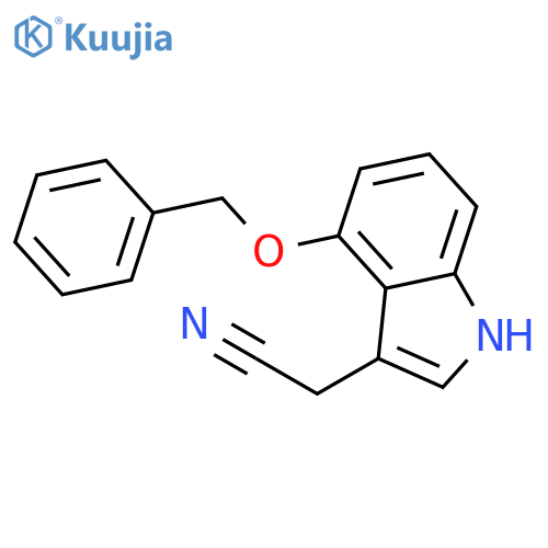 4-Benzyloxyindole-3-acetonitrile structure