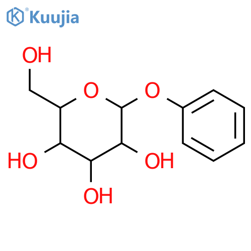 (2R,3S,4S,5R,6S)-2-(Hydroxymethyl)-6-phenoxy-tetrahydro-2H-pyran-3,4,5-triol structure