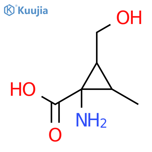 Cyclopropanecarboxylicacid, 1-amino-2-(hydroxymethyl)-3-methyl- structure