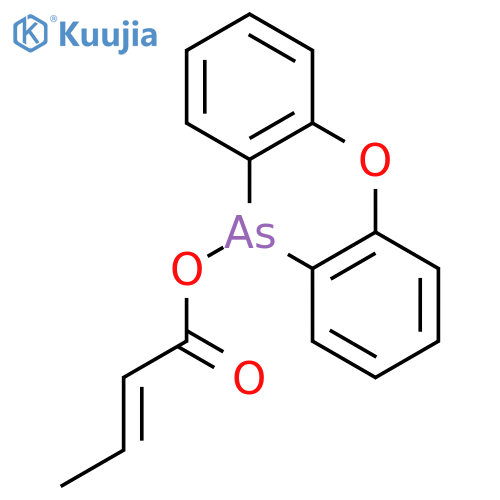 10H-Phenoxarsine, 10-[(1-oxo-2-butenyl)oxy]- structure