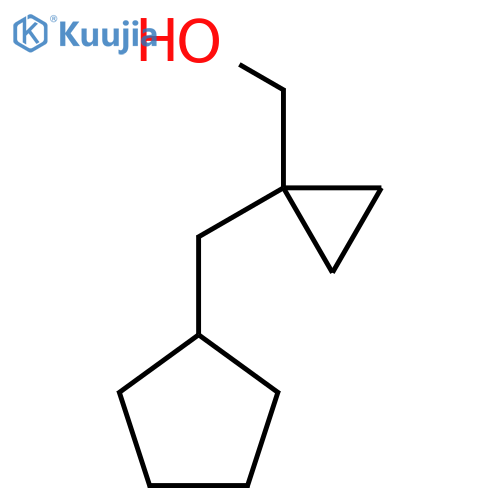 1-(cyclopentylmethyl)cyclopropylmethanol structure