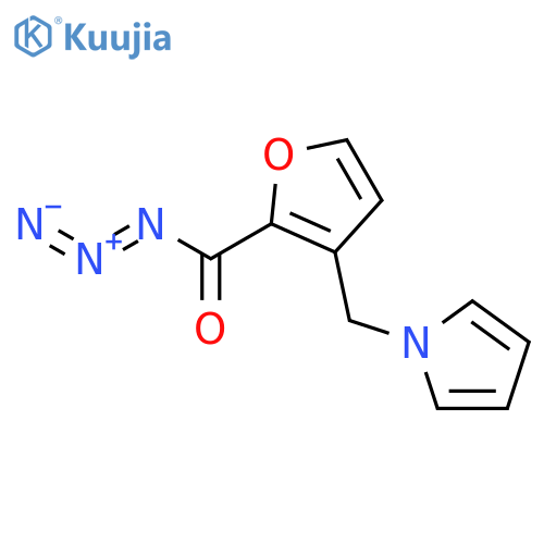 2-Furancarbonyl azide, 3-(1H-pyrrol-1-ylmethyl)- structure