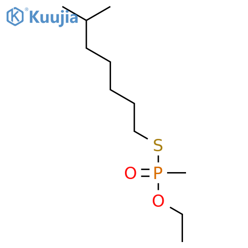 Phosphonothioic acid, methyl-, O-ethyl S-(6-methylheptyl) ester structure