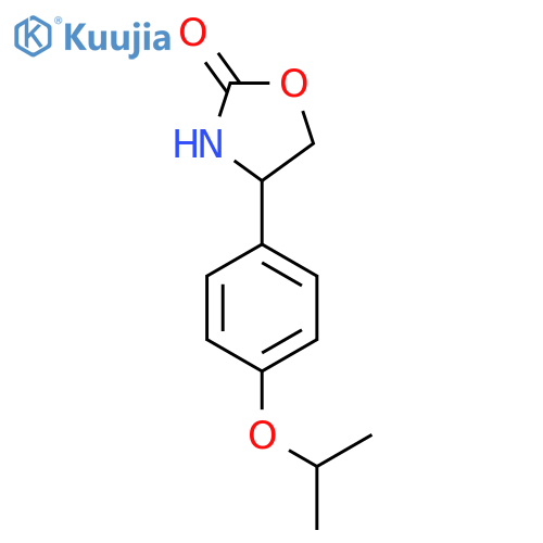 4-4-(propan-2-yloxy)phenyl-1,3-oxazolidin-2-one structure