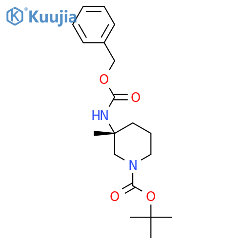 (R)-1-Boc-3-(cbz-amino)-3-methylpiperidine structure