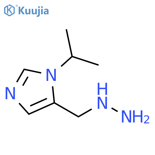 5-(HYDRAZINYLMETHYL)-1-(PROPAN-2-YL)-1H-IMIDAZOLE structure