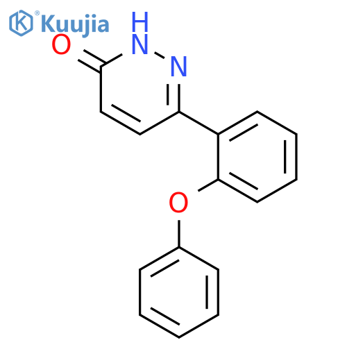 3(2H)-Pyridazinone, 6-(phenoxyphenyl)- structure