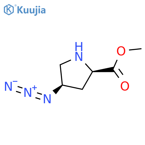 methyl (2R,4R)-4-azidopyrrolidine-2-carboxylate structure