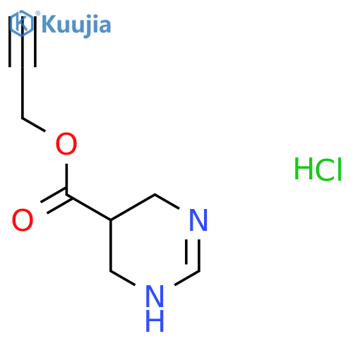 prop-2-yn-1-yl 1,4,5,6-tetrahydropyrimidine-5-carboxylate hydrochloride structure