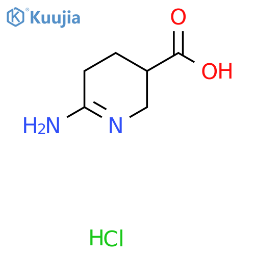 6-Amino-2,3,4,5-tetrahydropyridine-3-carboxylic acid hydrochloride structure