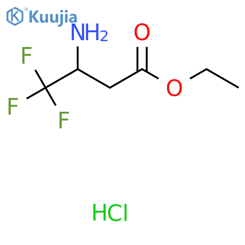 Ethyl 3-Amino-4,4,4-trifluorobutanoate Hydrochloride structure