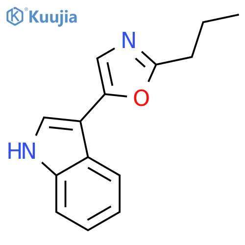 1H-Indole,3-(2-propyl-5-oxazolyl)- structure