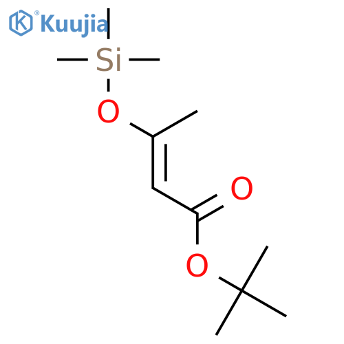 2-Butenoic acid, 3-[(trimethylsilyl)oxy]-, 1,1-dimethylethyl ester, (E)- structure