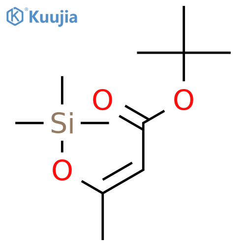 2-BUTENOIC ACID, 3-[(TRIMETHYLSILYL)OXY]-, 1,1-DIMETHYLETHYL ESTER, (Z)- structure