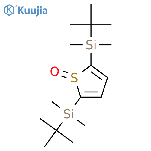 Silane, (1-oxido-2,5-thiophenediyl)bis[(1,1-dimethylethyl)dimethyl- structure