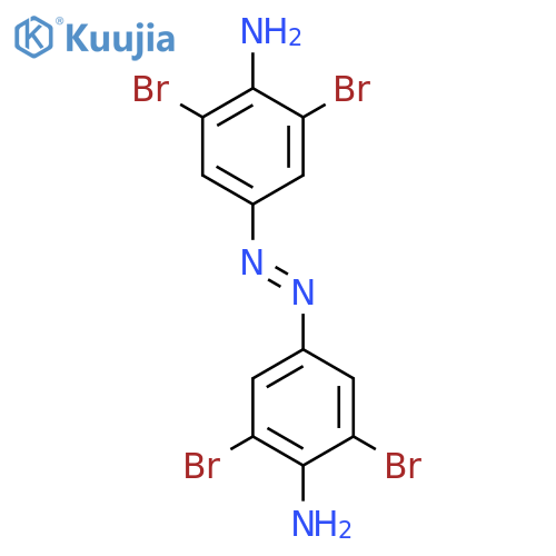 Benzenamine, 4,4'-azobis[2,6-dibromo- structure
