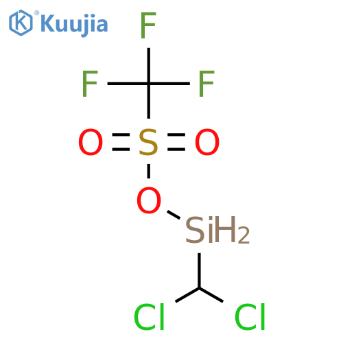 Methanesulfonic acid, trifluoro-, dichloromethylsilyl ester structure
