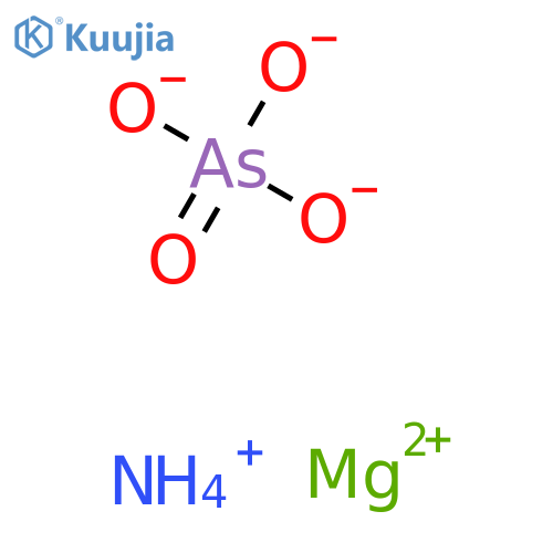 Arsenic acid (H3AsO4),ammonium magnesium salt (1:1:1) (9CI) structure