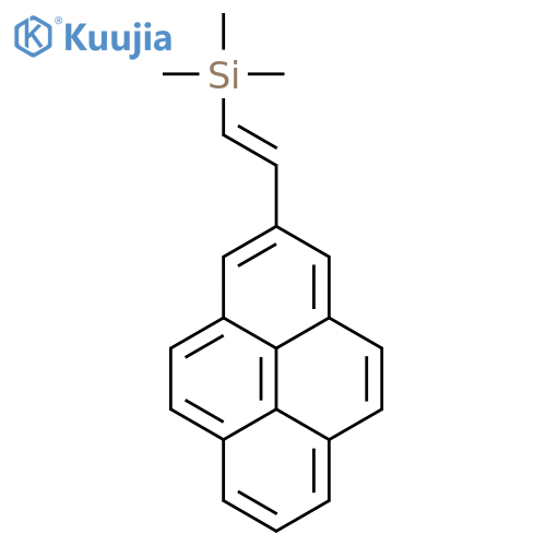 Silane, trimethyl[2-(2-pyrenyl)ethenyl]- structure