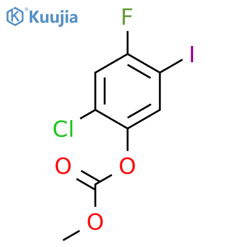 Carbonic acid, 2-chloro-4-fluoro-5-iodophenyl methyl ester structure
