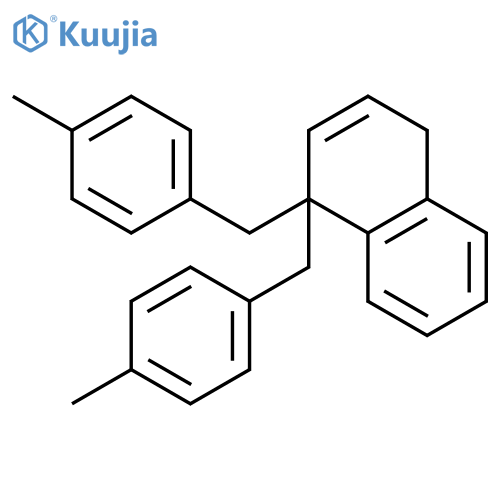 Naphthalene, 1,4-dihydro-1,1-bis[(4-methylphenyl)methyl]- structure
