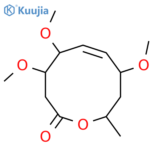 2H-Oxecin-2-one, 3,4,5,8,9,10-hexahydro-4,5,8-trimethoxy-10-methyl- structure
