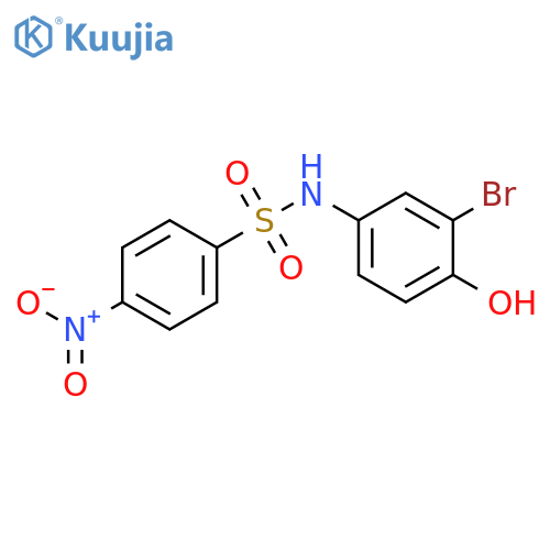 N-(3-Bromo-4-hydroxyphenyl)-4-nitrobenzenesulfonamide structure