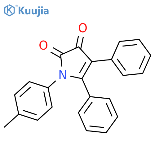 1H-Pyrrole-2,3-dione, 1-(4-methylphenyl)-4,5-diphenyl- structure