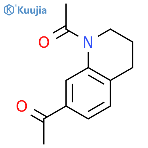 Quinoline, 1,7-diacetyl-1,2,3,4-tetrahydro- structure
