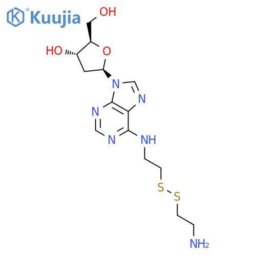Adenosine, N-[2-[(2-aminoethyl)dithio]ethyl]-2'-deoxy- structure
