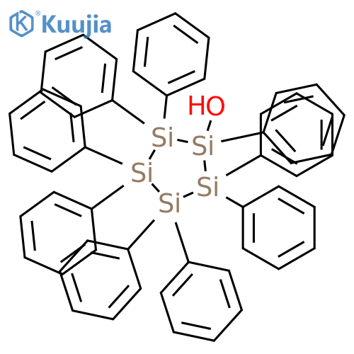 Cyclopentasilanol, nonaphenyl- structure