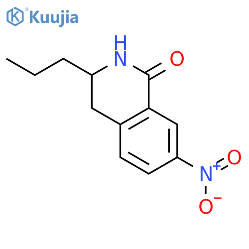 1(2H)-Isoquinolinone, 3,4-dihydro-7-nitro-3-propyl- structure