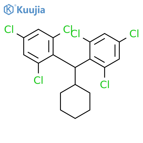 Benzene, 1,1'-(cyclohexylmethylene)bis[2,4,6-trichloro- structure