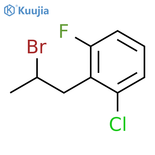 2-(2-Bromopropyl)-1-chloro-3-fluorobenzene structure