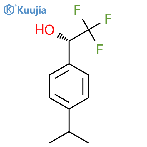 (1S)-2,2,2-trifluoro-1-4-(propan-2-yl)phenylethan-1-ol structure