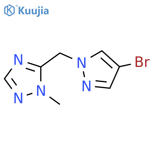 5-(4-bromo-1H-pyrazol-1-yl)methyl-1-methyl-1H-1,2,4-triazole structure
